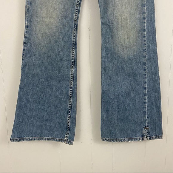 Lucky Brand Dungarees Jeans Jet Setter Denim Distressed Woman’s Sz 6 28 - Picture 11 of 14